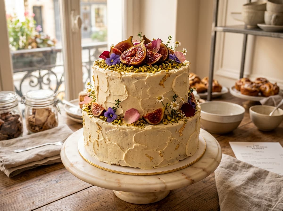 Mascarpone & Fig Celebration Gateau